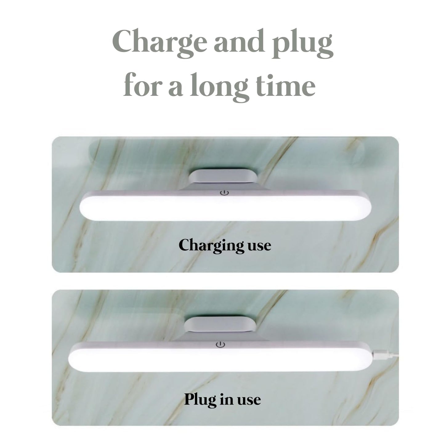 30 CM Magnetic Light - Plastic Led Cabinet Lights With Magnet - Magnetic LED Rechargeable Light - Slim LED Under Cabinet Lamp - 3 Color Light 30 CM Cabinet Magnetic Light