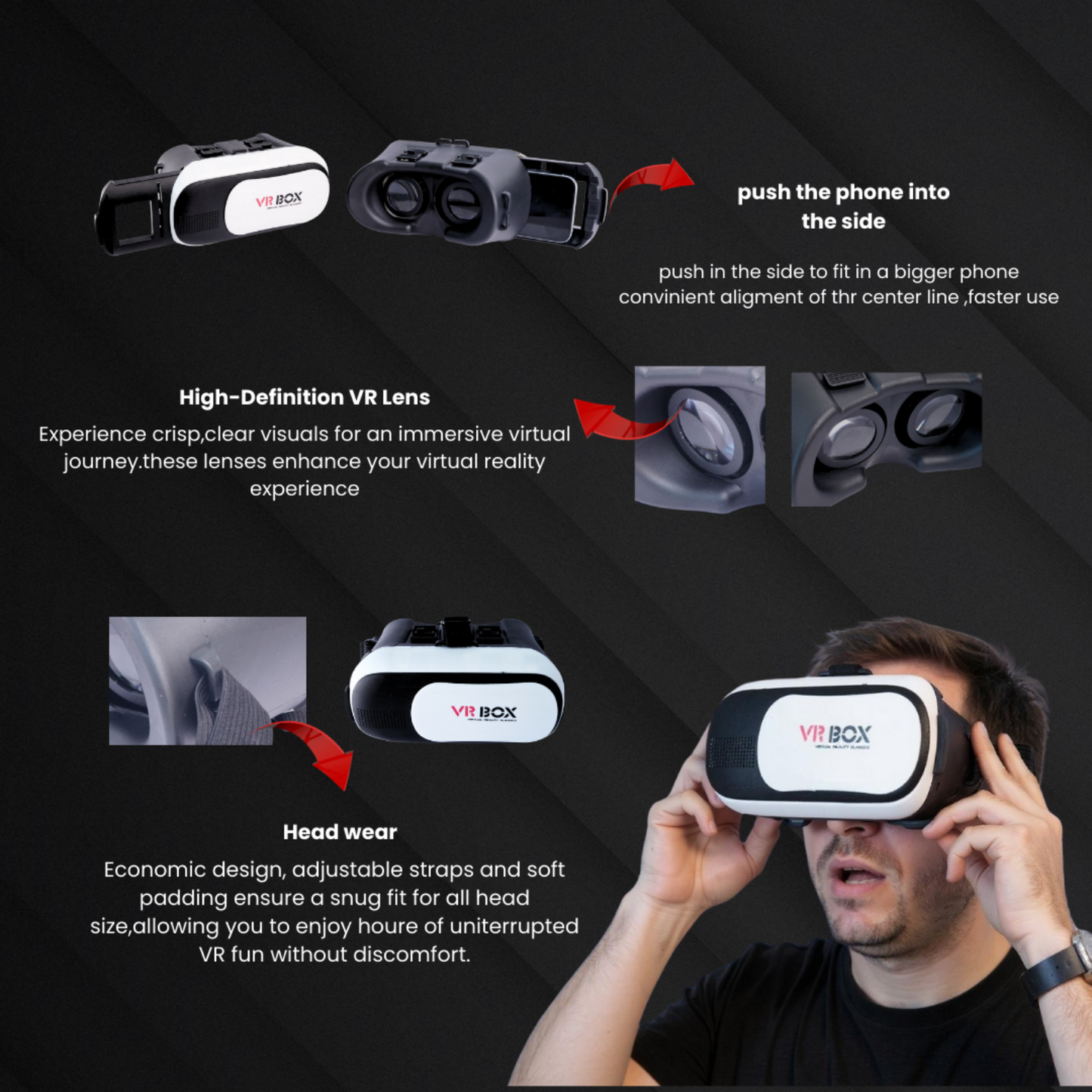 Virtual reality ,HD Virtual Reality Headset Controller/Gamepad ,VR Headsets for iPhone/Android,3D VR Glasses for TV, Movies & Video Games-VR Goggles ,VR Set, VR BOX,VR video