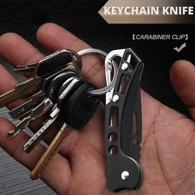 Mini Folding Keychain|| Portable Survival Mini Blade Vintage Keychain with Royal Engraving || Emergency Safety Folding Keychain
