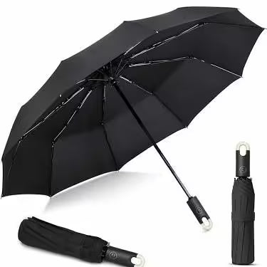 Umbrella for Women, Umbrella for Men Automatic 3 Fold Windproof with Travel Cover with Auto Open and Close