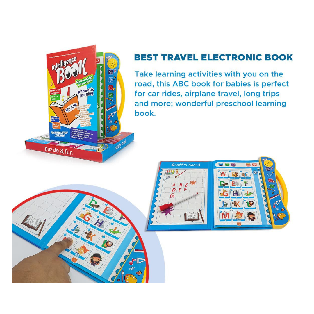 Interactive Children Book -Musical English Educational Toy Phonetic Learning Book for 3 + Year Kids, Boys, Toddlers (Multi-colour)