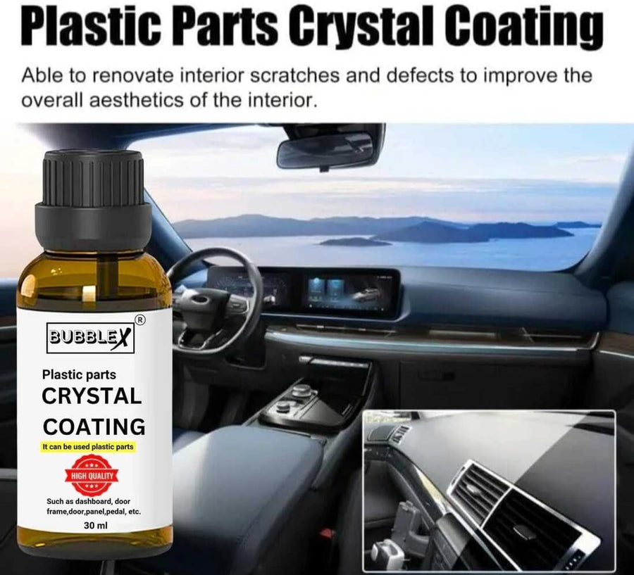 Bubblex Crystal Coating & Liquid Car Polish for Dashboard, Plastic Trims & Bike Parts