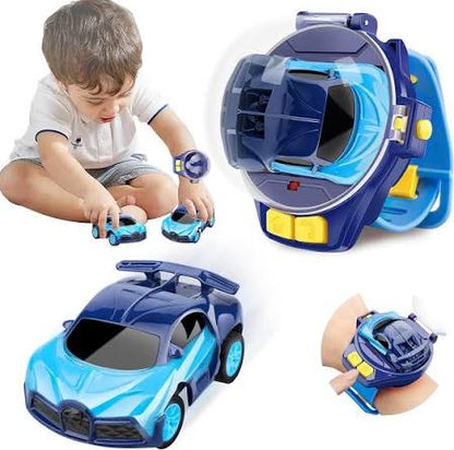 Remote Control Car Watch Toy with LED Light | 2.4GHz Mini RC Racing Car Wrist Watch | USB Rechargeable Interactive Remote Toy for Kids Boys & Girls | Birthday & Festival Gift