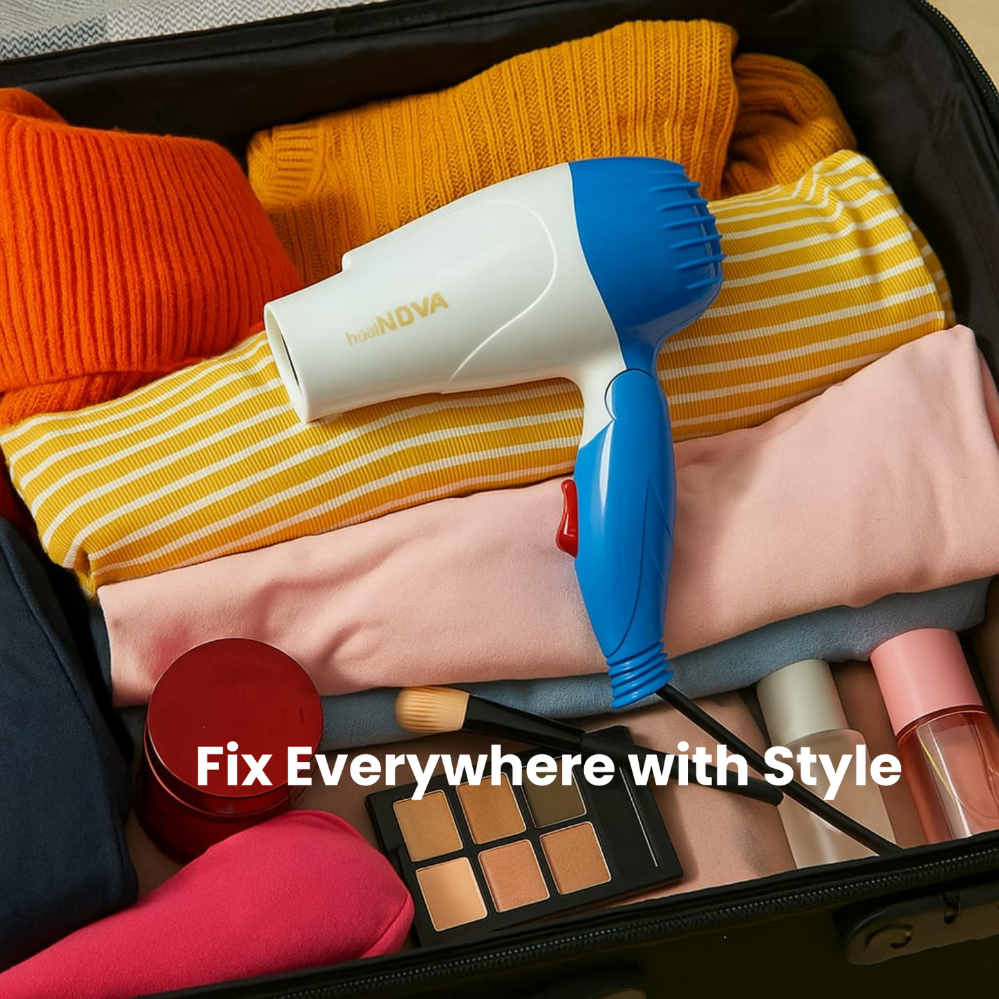 Hairmate Best Compact Hair Dryer, Lightweight Design Ideal for Travel and Everyday use, Blow and Portable Ionic Hair Dryer