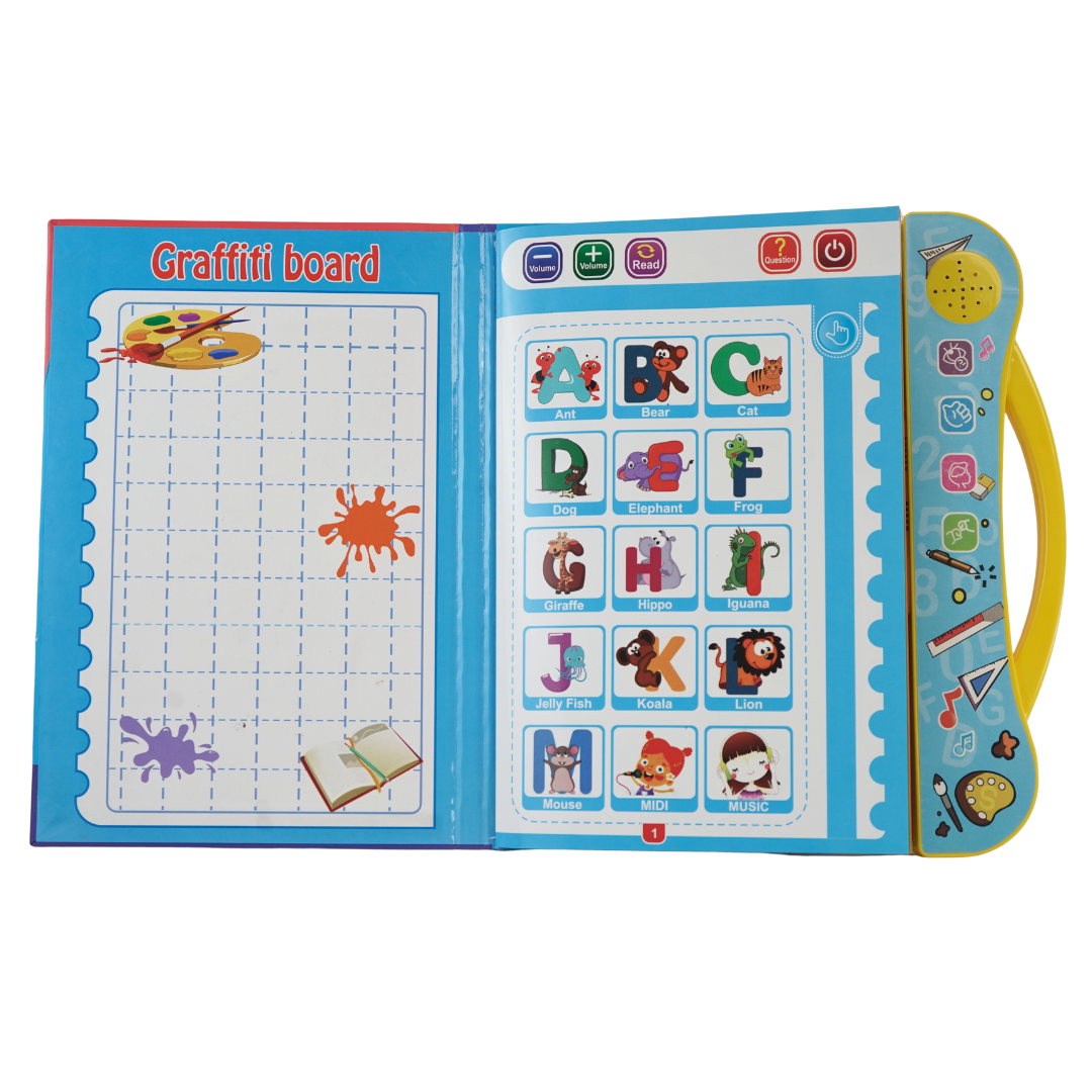 Interactive Children Book -Musical English Educational Toy Phonetic Learning Book for 3 + Year Kids, Boys, Toddlers (Multi-colour)