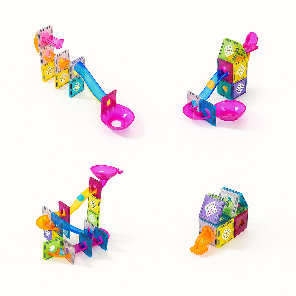 ToysMates Magnetic Tiles Set – 47PCS | Magnetic Blocks for Kids Ages 3–12 | Building Blocks for Boys | Educational Construction Set