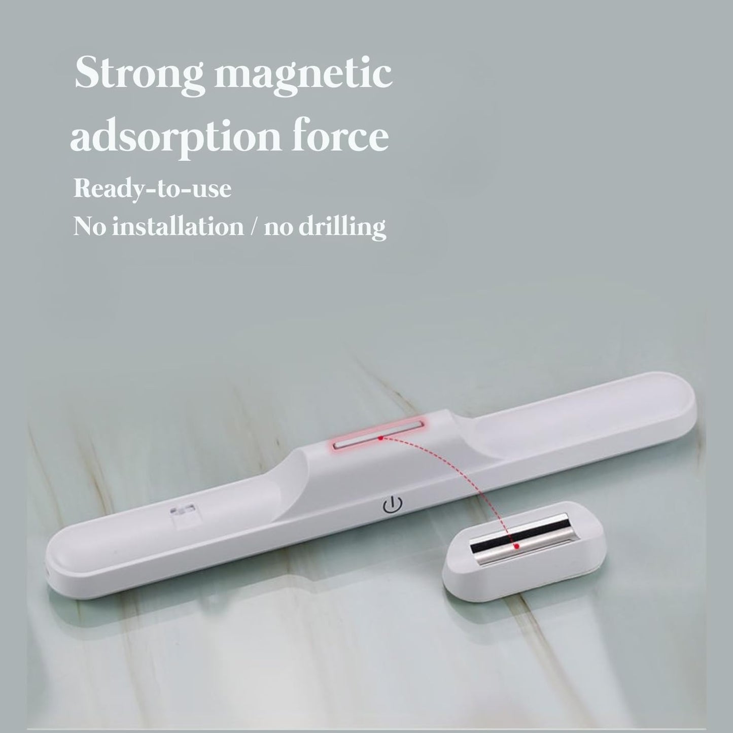 30 CM Magnetic Light - Plastic Led Cabinet Lights With Magnet - Magnetic LED Rechargeable Light - Slim LED Under Cabinet Lamp - 3 Color Light   30 CM Cabinet Magnetic Light