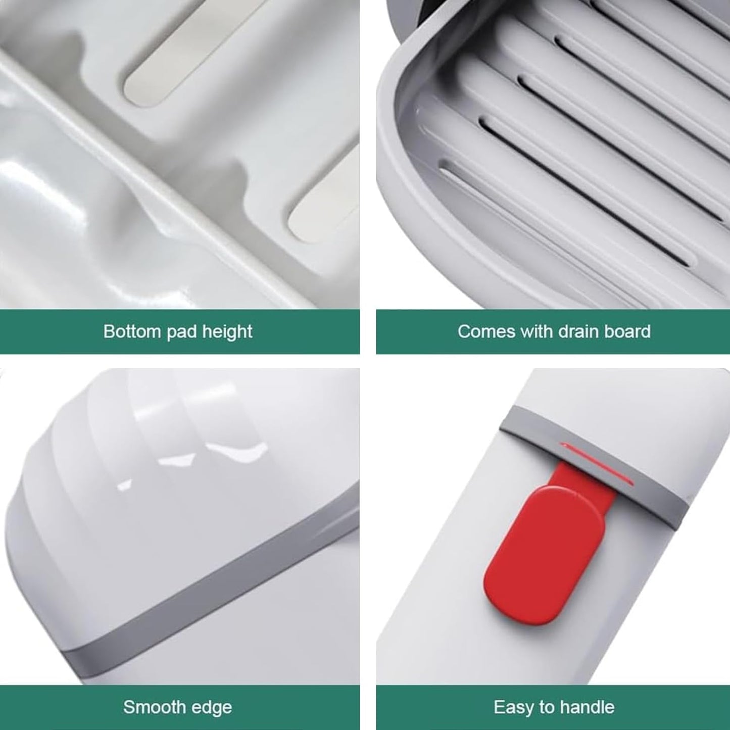 Travel Soap Holder - Portable Soap Dish for Home, Outdoor Hiking, and Camping - Compact and Durable Plastic Travel Soap Box - Soap Case Ideal for Travel Accessories (White)