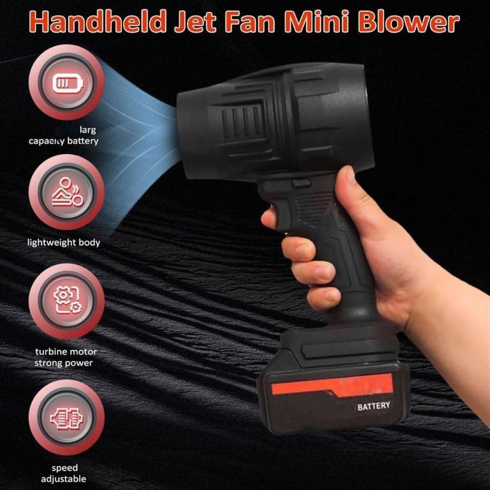 Handheld Electric Portable Air Blower | High Powerful Blow Brushless Motor for Extra runtime |f or Car | Home Cleaning Corner | Road Cleaning