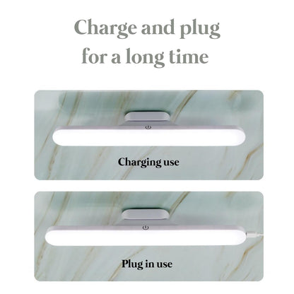 30 CM Magnetic Light - Plastic Led Cabinet Lights With Magnet - Magnetic LED Rechargeable Light - Slim LED Under Cabinet Lamp - 3 Color Light   30 CM Cabinet Magnetic Light
