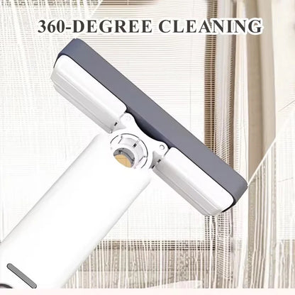 Mini Mop Cleaner | Mini Squeeze Mop Folding Car Window Wall Cleaner Mini Sponge Mop Desk
