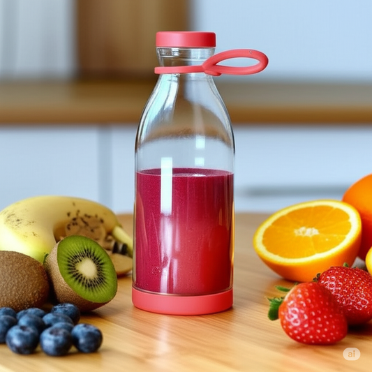 Blendify Mini Portable Juicer Blender – 420ml USB Rechargeable, Wireless & Travel-Friendly. Perfect for smoothies, shakes, and fresh juices on the go with 1200mAh battery.