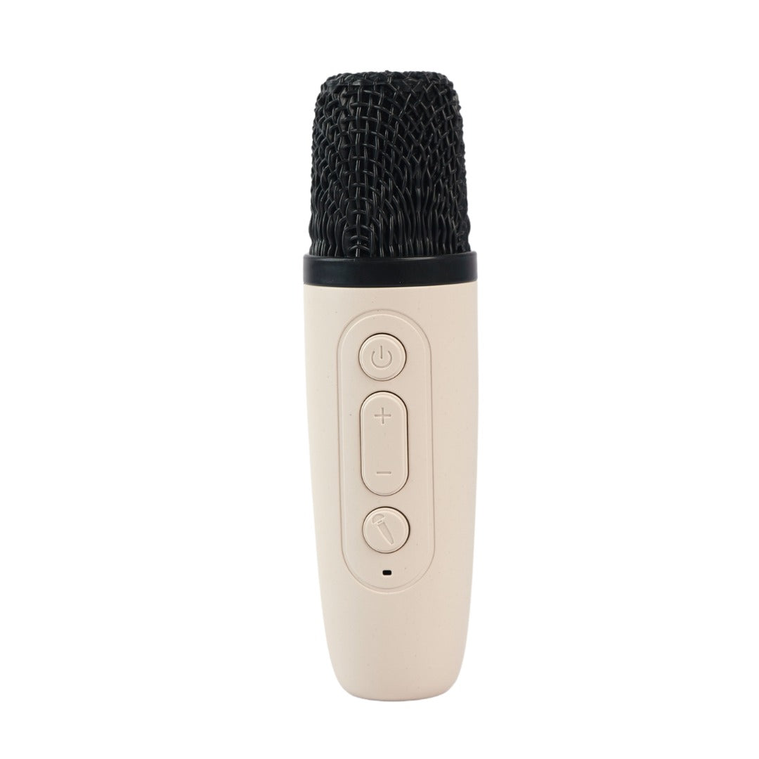 Chiltoy Rechargeable Wireless Karaoke Mic with Speaker for Singing | Wireless Mini Portable Bluetooth Speaker with Microphone &RGB LED Lights | Cute Birthday Gift for Kids | picnic mini microphone speaker