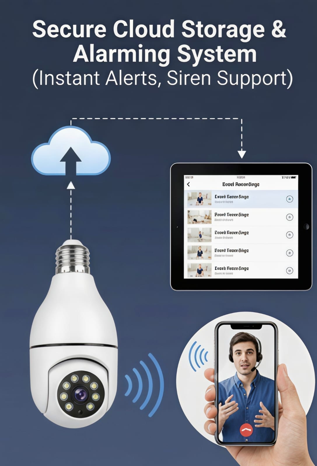 Smart WiFi Bulb Camera