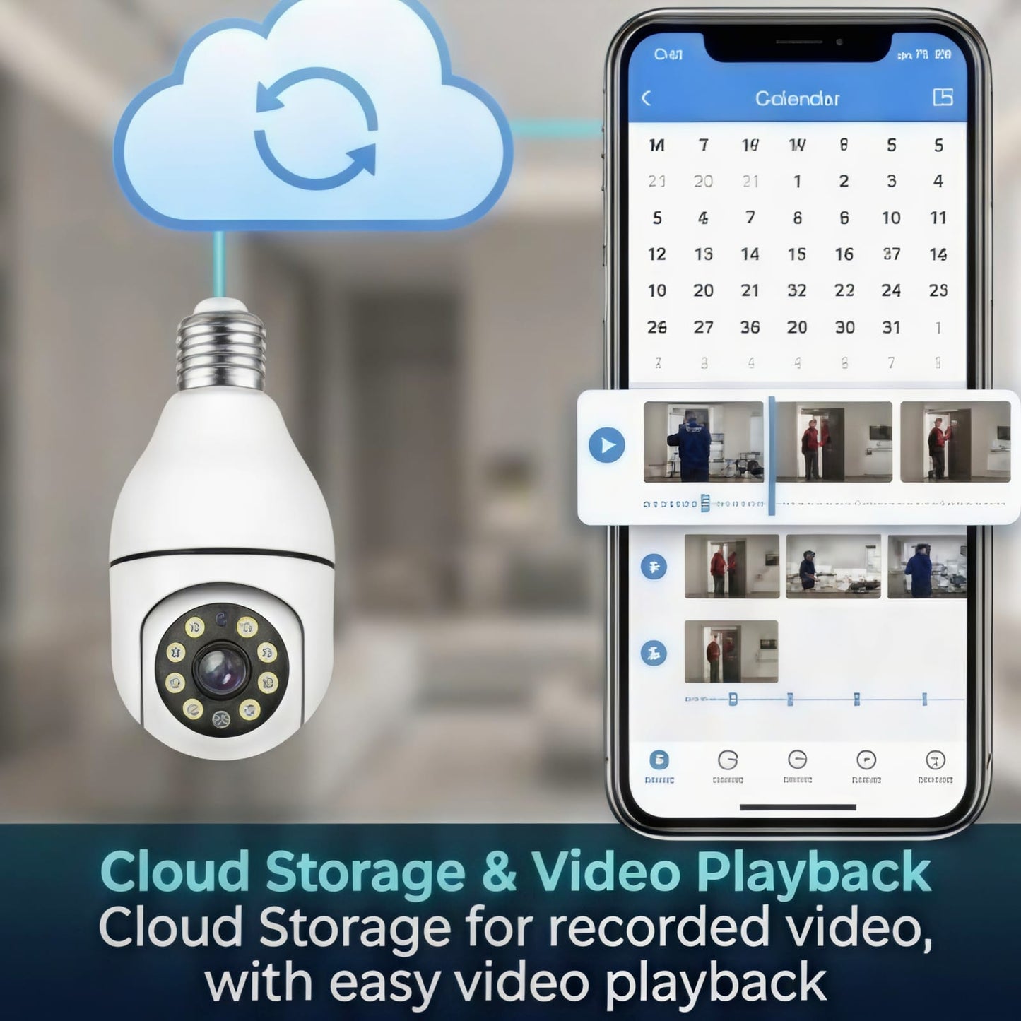 Smart WiFi Bulb Camera