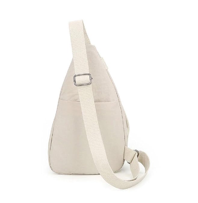 Chest Bag, Crossbody Sling Bag,Chest Bag for Women and Men Fashion Nylon Lightweight Shoulder Bag Front Back Sling Shoulder Bag Zipper Pouch Day Bag with Handle