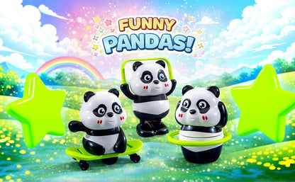 Cute Panda Action Toy Se