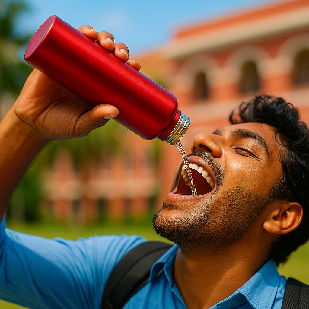 Zelqua Stainless Steel Water Bottle 1 Litre | School kid | adult | Non-Toxic & BPA Free Steel Bottles 1+ Litre | Eco Friendly Stainless Steel Water Bottle