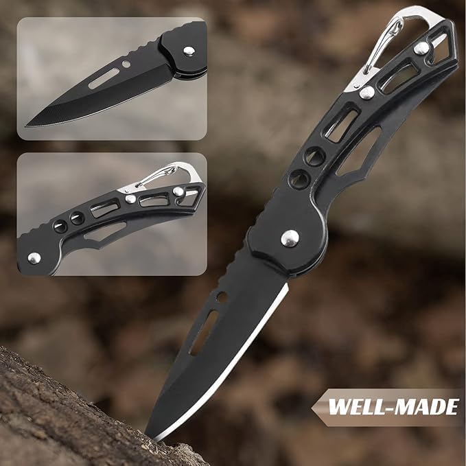 Mini Folding Keychain|| Portable Survival Mini Blade Vintage Keychain with Royal Engraving || Emergency Safety Folding Keychain