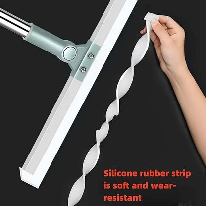 TELESCOPIC HANDLE SILICONE FLOOR MOP Adjustable Silicone mop with Extendable Handle