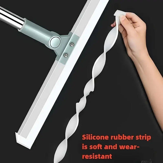 TELESCOPIC HANDLE SILICONE FLOOR MOP Adjustable Silicone mop with Extendable Handle