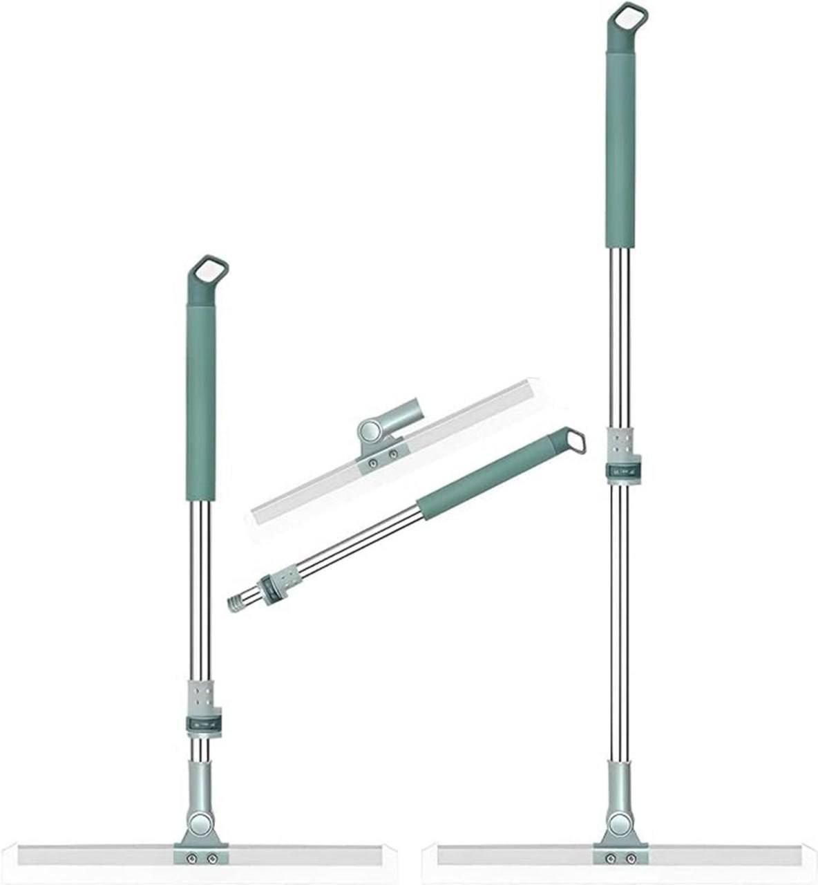 TELESCOPIC HANDLE SILICONE FLOOR MOP Adjustable Silicone mop with Extendable Handle