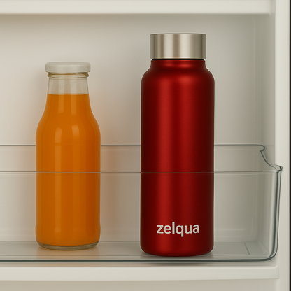 Zelqua Stainless Steel Water Bottle 1 Litre | School kid | adult | Non-Toxic & BPA Free Steel Bottles 1+ Litre | Eco Friendly Stainless Steel Water Bottle