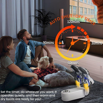Shoe Dryer | Glove Dryer | Dry Wet Shoes with 360°Heat Blower | Intelligent Shoes Dryer with Four Timer | Boot Dryer | KT Electric Boot Warmer | Folding Design and Smart Panel