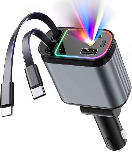 Car Mobile Charger with Roof Starry Projection