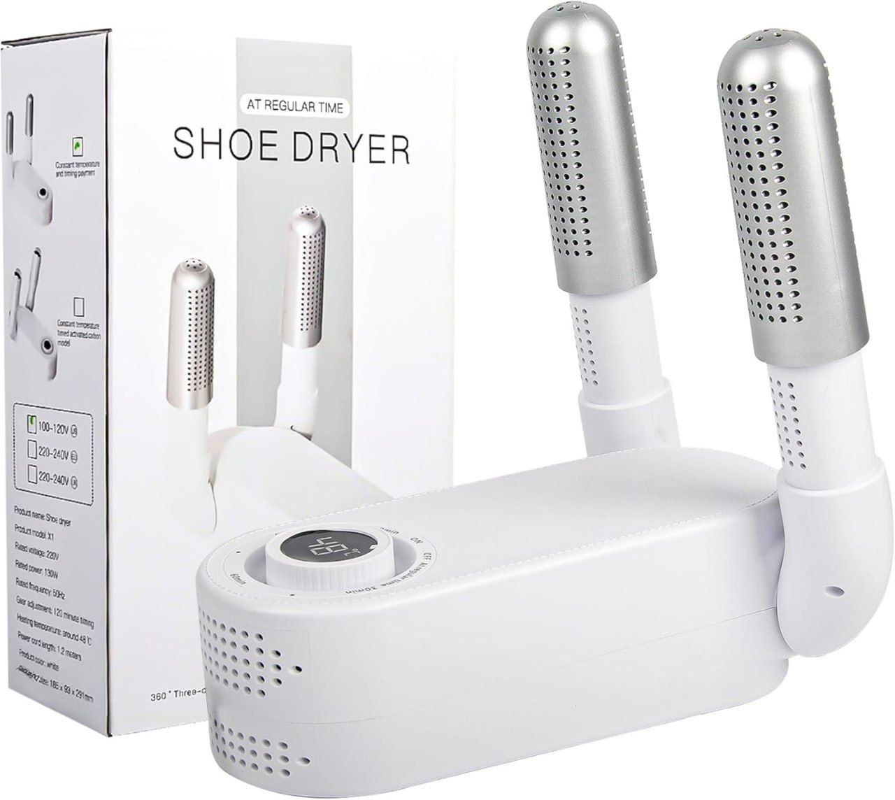 Shoe Dryer | Glove Dryer | Dry Wet Shoes with 360°Heat Blower | Intelligent Shoes Dryer with Four Timer | Boot Dryer | KT Electric Boot Warmer | Folding Design and Smart Panel
