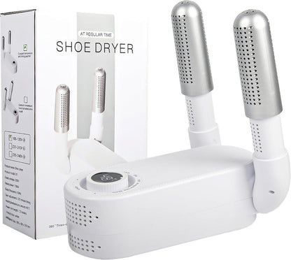 Shoe Dryer | Glove Dryer | Dry Wet Shoes with 360°Heat Blower | Intelligent Shoes Dryer with Four Timer | Boot Dryer | KT Electric Boot Warmer | Folding Design and Smart Panel