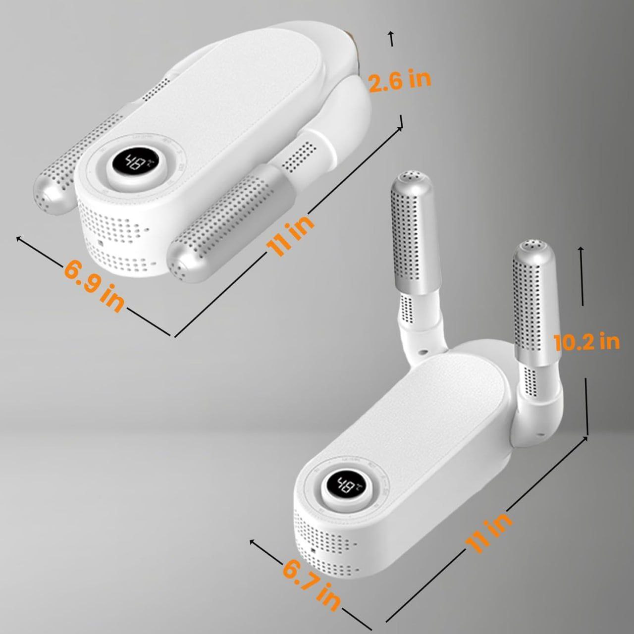 Shoe Dryer | Glove Dryer | Dry Wet Shoes with 360°Heat Blower | Intelligent Shoes Dryer with Four Timer | Boot Dryer | KT Electric Boot Warmer | Folding Design and Smart Panel